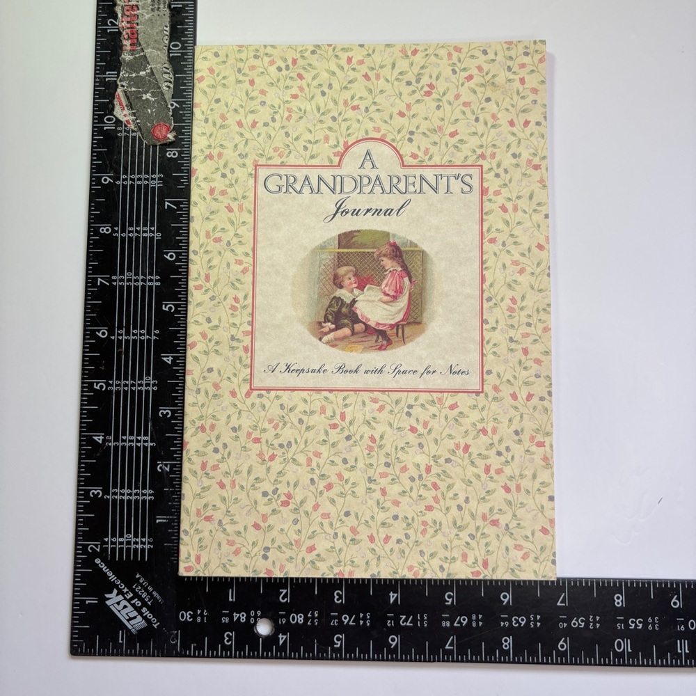 A Grandparent's Journal - Vintage Cream & Pink Keepsake Book BRAND NEW